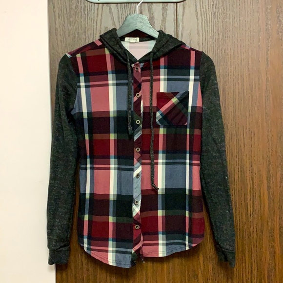 Plaid Long Sleeve Top - Picture 1 of 2